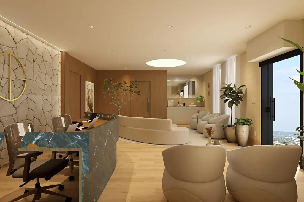 Lounge da Clínica Gratti em Cuiabá